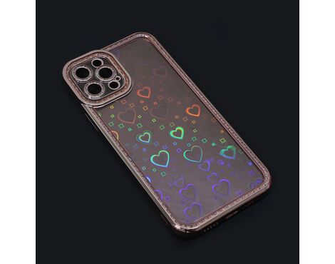 Futrola Heart IMD - iPhone 12 Pro 6.1 roze.