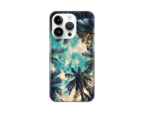 Silikonska futrola PRINT Skin - iPhone 14 Pro Palm tree.
