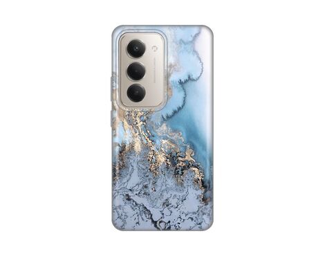 Silikonska futrola PRINT - Xiaomi Redmi 15 4G Blue Gold Marble.