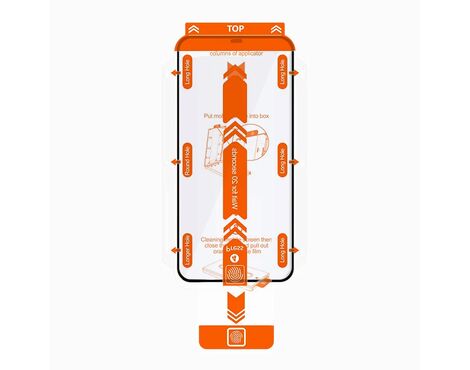 Zastitno Staklo Tempered glass 2.5D dust free - iPhone XR/11 6.1 crni.