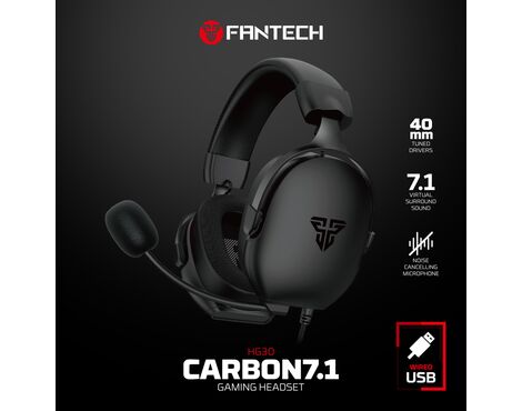 Slusalice Gaming Fantech HG30 Carbon 7.1 crne.
