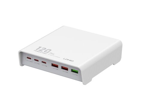 Kucni punjac LDNIO Q605, QC4+, PD3.0, SCP, PPS, VOOC, 120W total power beli.
