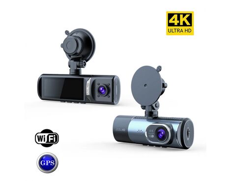 Kamera za Auto DashCam Pro WDR BlackBox JWD 4K crna.