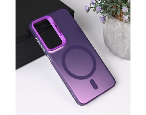 Futrola Magsafe providna - Samsung S931 Galaxy S25 ljubicasta.