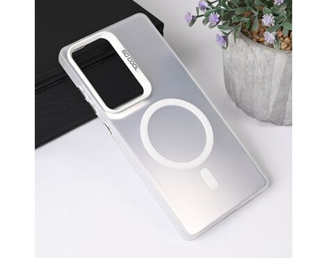 Futrola Magsafe providna - Samsung S938 Galaxy S25 Ultra srebrna.