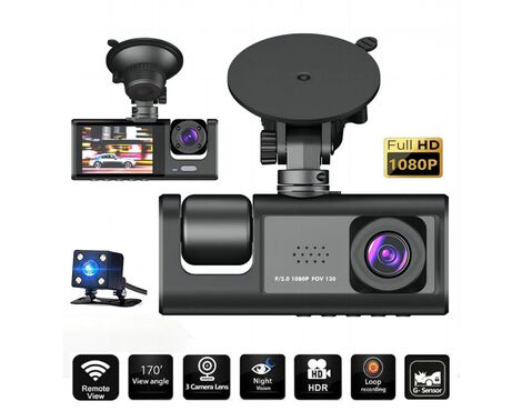 Kamera za Auto DashCam S1 JWD 1080P crna.