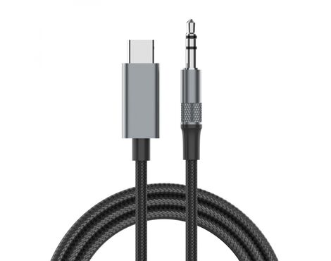 Adapter LDNIO LSY81c Type C na 3.5mm muski crni 1m.