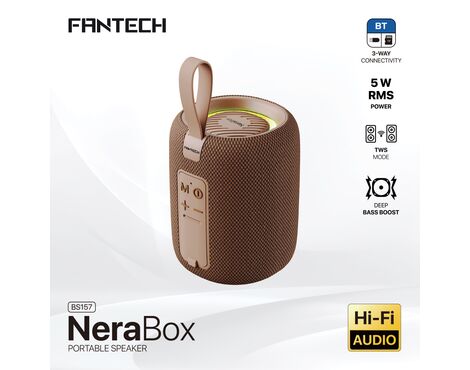 Bluetooth zvucnik Fantech BS157 NeraBox braon.