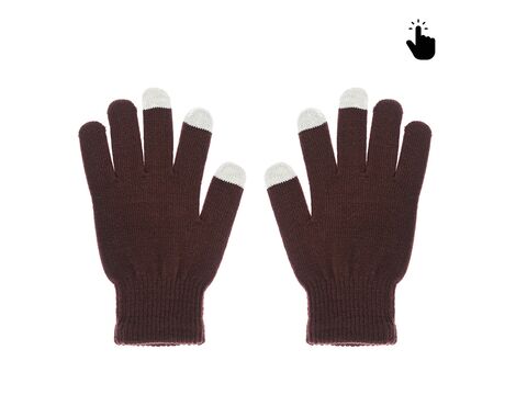 Rukavice - touch screen RY M (22cm) braon.