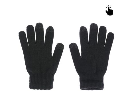 Rukavice - touch screen RY M (22cm) crne.