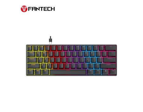 Tastatura Mehanicka Gaming Fantech MK211 RGB Atom61 crna (red switch).
