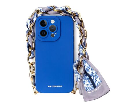 Futrola CASE&ME sa maramom - Iphone 14 Pro Max 6.7 plava.