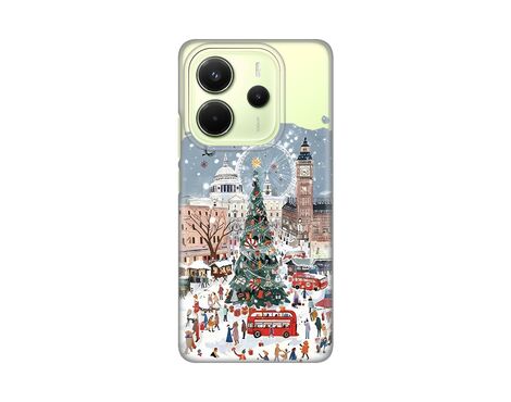 Silikonska futrola PRINT Skin - Xiaomi Redmi Note 14 4G (SRB) Christmas Town.