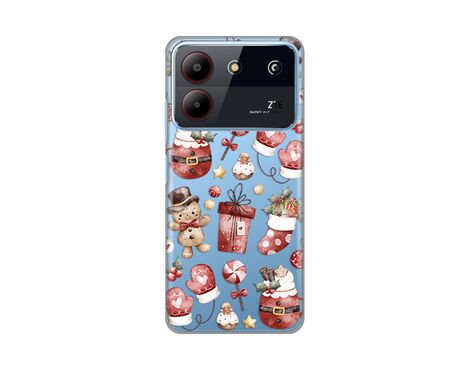 Silikonska futrola PRINT Skin - ZTE Blade A54 Cozy Christmas.