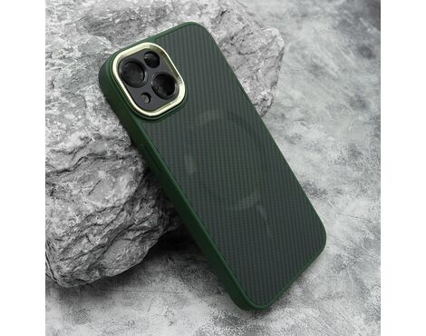 Futrola CARBON MagSafe - iPhone 13 (6.1) zelena (small camera) (MS).