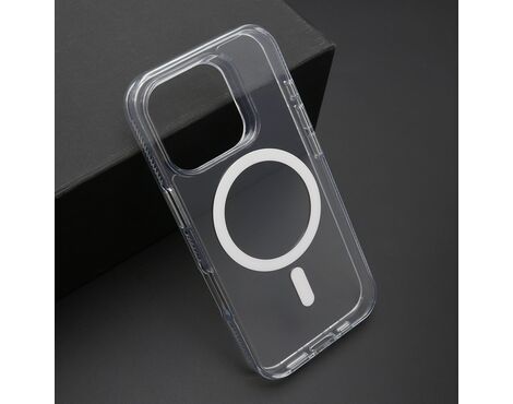 Futrola COLOR FRAME MagSafe - iPhone 16 Pro (6.3) srebrna (providna) (MS).