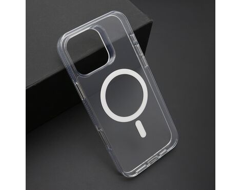 Futrola COLOR FRAME MagSafe - iPhone 16 Pro Max (6.9) srebrna (providna) (MS).