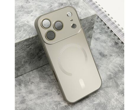 Futrola COLOR METAL Magsafe - iPhone 17 Pro siva (MS).