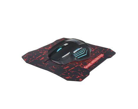 Gejmerski SET 2u1 (mis zicni i podloga - mis) crni MP1+G2 BANDA (MS).