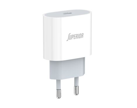 Kuciste punjaca Superior CO-DC55 Fast PD Type C 20W 3A belo (MS).