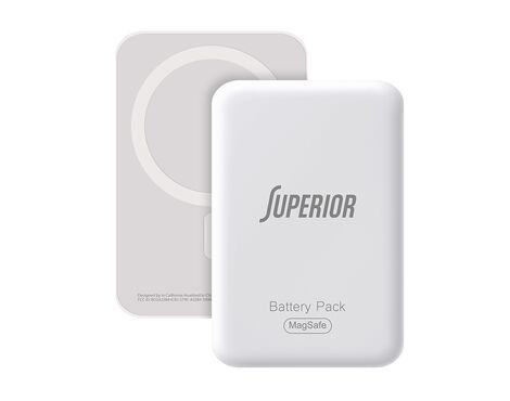 Univerzalna Back Up Baterija MagSafe Superior 15W 10000 mAh beli (MS).