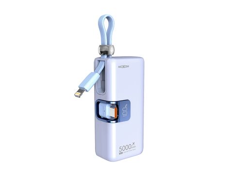 Univerzalna Back Up Baterija Moxom MX-PB161 fast PD20W+ PD22.5W 5000mAh plava (MS).