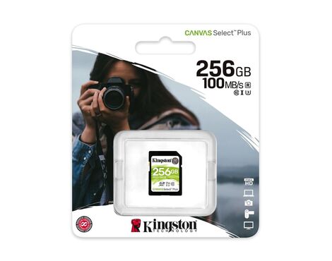 Memorijska kartica Kingston Select Plus SD 256GB SDS2/256GB Class 10 UHS U1 100MB/s (MS).