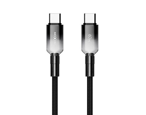 USB data kabl MOXOM MX-CB309 PD 60W Fast Type-C na Type-C crni (MS).