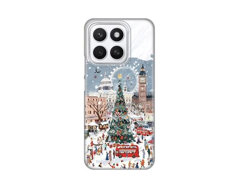 Silikonska futrola PRINT Skin - Huawei Honor X8c Christmas Town.