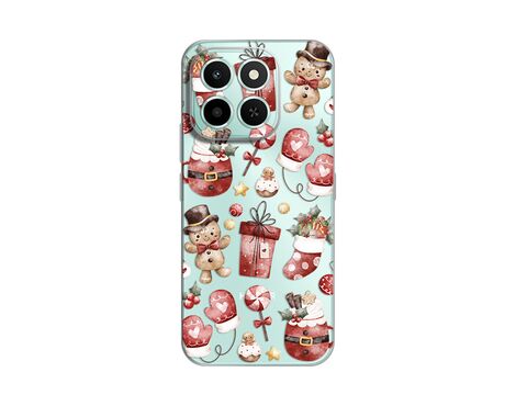 Silikonska futrola PRINT Skin - Huawei Honor X6c Cozy Christmas.