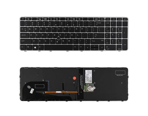 Tastatura - laptop HP 850 G3 pozadisnko osvetljenje sa misem sivi frejm.