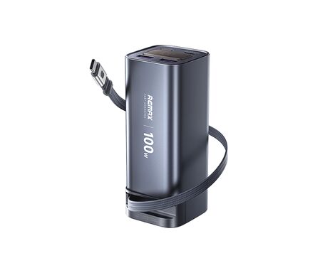 Univerzalna Back Up Baterija prenosiva baterija REMAX FC-22 100W sa teleskopskim kablom 20000mAh siva.