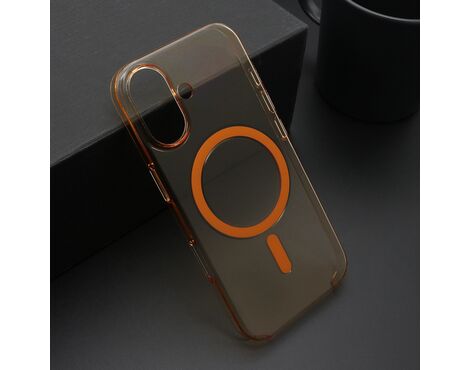 Futrola AMBER providna MagSafe - iPhone 17 narandzasta (MS).