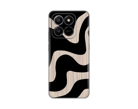 Silikonska futrola PRINT Skin - Honor X7d 4G/400 Smart 5G black (crni) Flow.