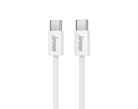 USB data kabl Superior SU-K1025 Type C na Type C 60W 1m beli (MS).