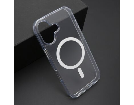 Futrola COLOR FRAME MagSafe - iPhone 17 srebrna (providna) (MS).