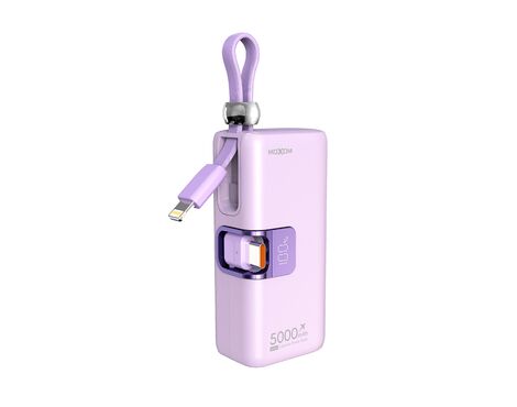 Univerzalna Back Up Baterija Moxom MX-PB161 fast PD20W+ PD22.5W 5000mAh ljubicasta (MS).