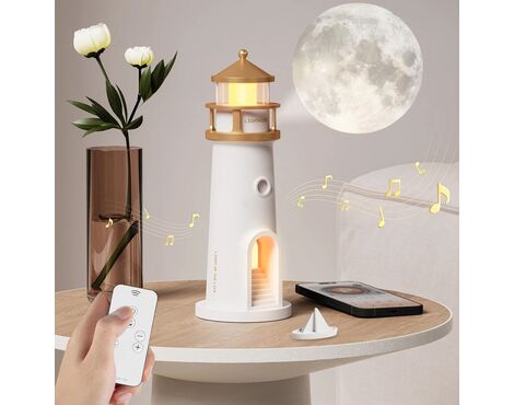 LED ambient lampa Svetionik sa BT zvucnikom JWD, daljinskim upravljac.