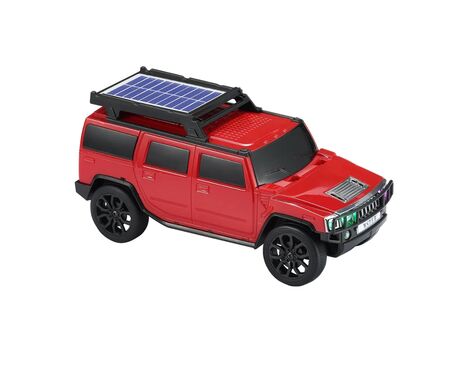 Zvucnik bluetooth WS-696 sa solarnim punjenjem auto crveni (MS).