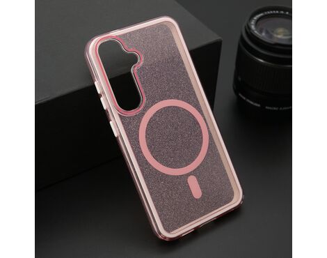 Futrola CRYSTAL MagSafe - Samsung S931 Galaxy S25 5G roze (MS).