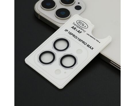 Folija - zastitu kamere OCTAGON DIAMOND za iPhone 16 Pro (6.3)/16 Pro Max (6.9) srebrna (MS).