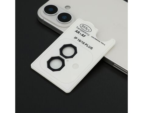 Folija - zastitu kamere OCTAGON za iPhone 16 (6.1)/16 Plus (6.7) crna (MS).