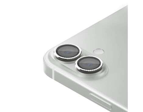 Folija - zastitu kamere DIAMOND za iPhone 16 (6.1)/16 Plus (6.7) siva (MS).