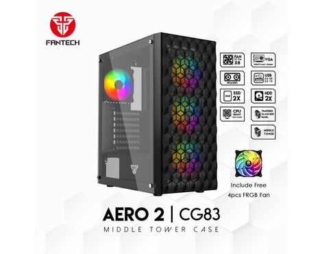 Kuciste Gaming Fantech CG83 Aero 2 crno.