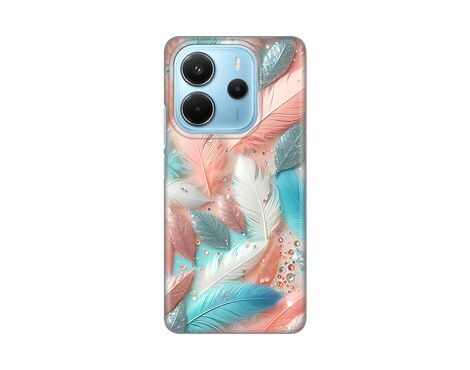 Silikonska futrola PRINT - Xiaomi Redmi Note 14 4G (SRB) Pastel Feathers.