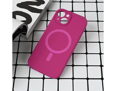 Futrola Magsafe Pure color - iPhone 15 6.1 tamno pink.