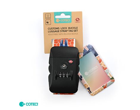 Sigurnosna traka - kofer sa sifrom Coteci World Landmarks.