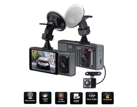 Kamera za Auto DashCam T1 JWD 1080P crna.