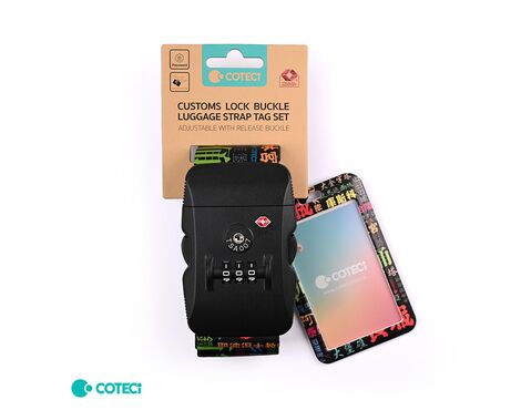 Sigurnosna traka - kofer sa sifrom Coteci Text Landmarks.