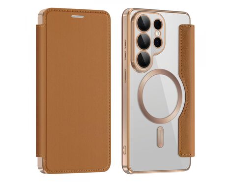 Futrola Magsafe Lux na preklop - Samsung S948 Galaxy S26 Ultra braon.